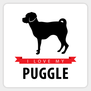 I Love My Puggle Magnet